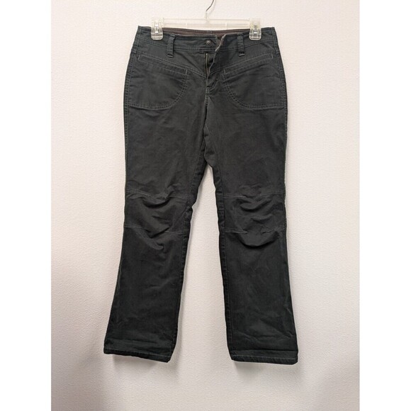 Kuhl Dark Gray Straight Leg Hiking Pants sz 6P Reinforced Knee Outdoor Gorpcore - Picture 3 of 10